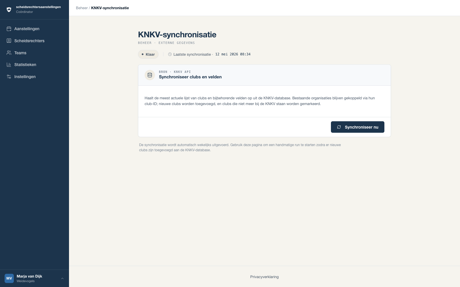 Importeer-scherm