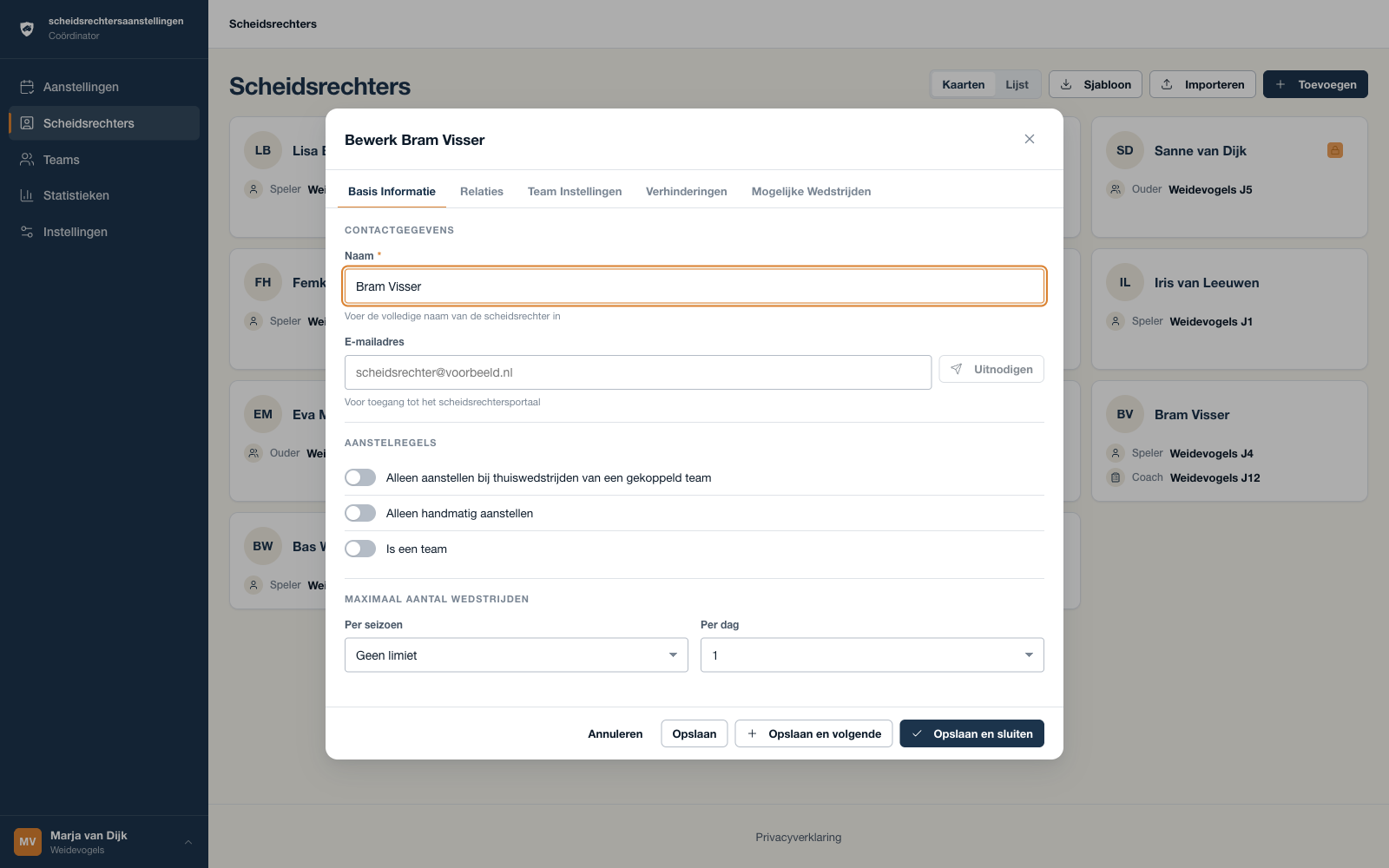 Configureer-scherm